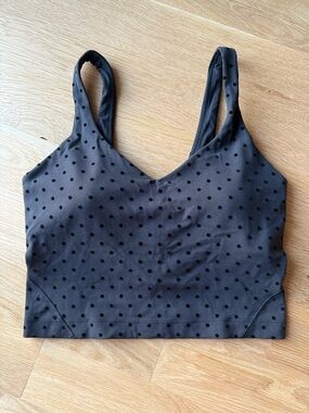Lululemon Align™ Tank Top Light Support A/B Cup polka dot  Flocked size 6